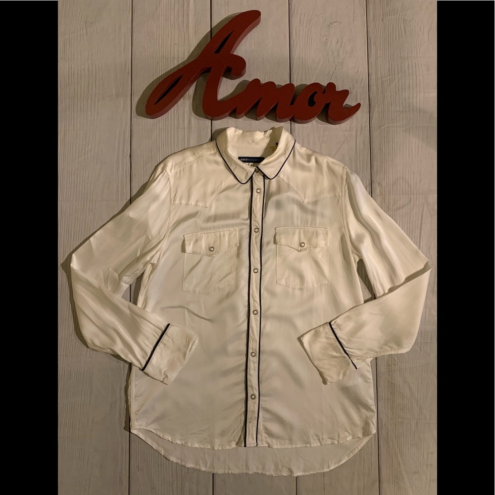NWT Levi’s Made & Crafted Size Medium Western Smiley Top - Picture 9 of 9
